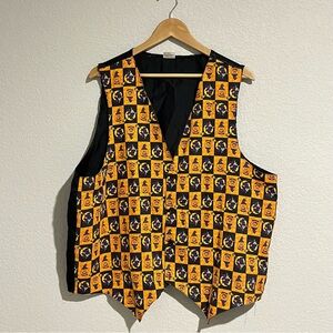 Vintage Halloween Vest Size XXL Y2K 90s Whimsigoth